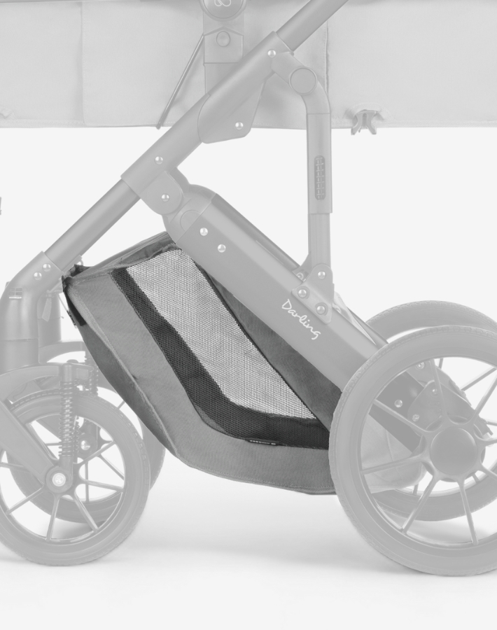 Benefit from a large basket under the stroller, providing ample space to store all your essentials while on the move.