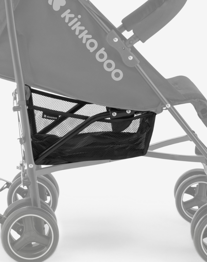 Bring everything you need for the day. Our large storage compartment can hold up to 2kg and is designed to hold all your essentials, from diapers and wipes to toys and snacks, conveniently and securely.