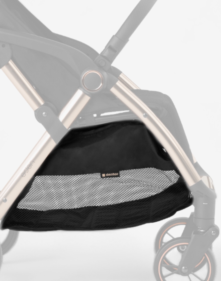 Keep all your essentials within reach with the large storage compartment, perfect for storing baby gear, shopping, and personal items efficiently.