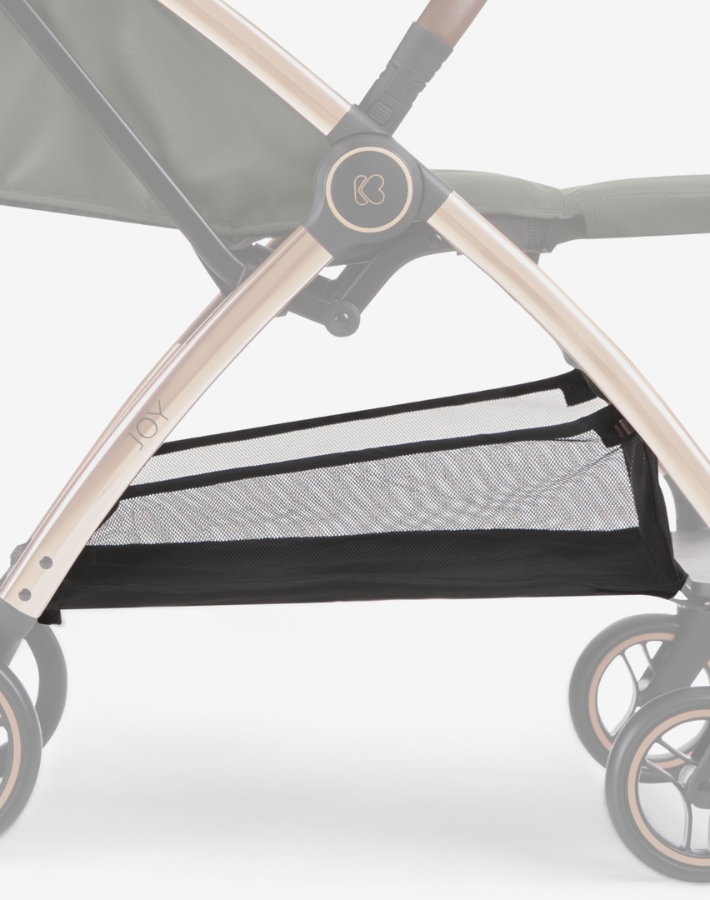 Keep all your essentials within reach with the large storage compartment that can hold up to 2kg. It is perfect for storing baby gear, shopping, and personal items efficiently.