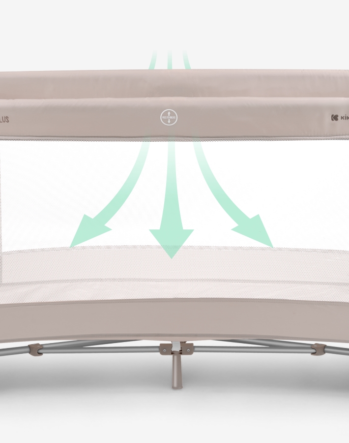 Mesh parts enhance airflow, keeping your baby cool and comfortable.