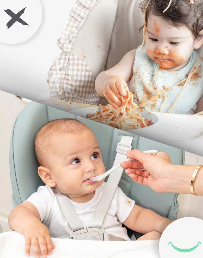 SPICY is designed with safe and easy-to-clean materials thanks to which you can easy control the mess and enjoy special family moments.