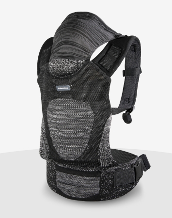 Crafted from luxury soft knitted mesh material, the carrier not only offers superior comfort and breathability for the baby but also ensures durability and a stylish look for the discerning parent.