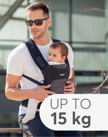 Designed for versatility, HOODY offers three carrying positions to accommodate your growing baby: inward facing for early months (4-24 months), forward facing for curious times (4-24 months), and back carry for adventurous outings (6-24 months).