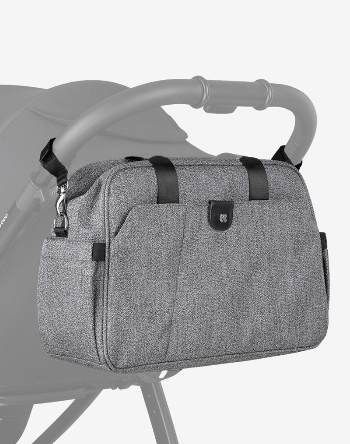 The bag features handy clips for easy attachment to the stroller handle, freeing up your hands and providing easy access while on the go.