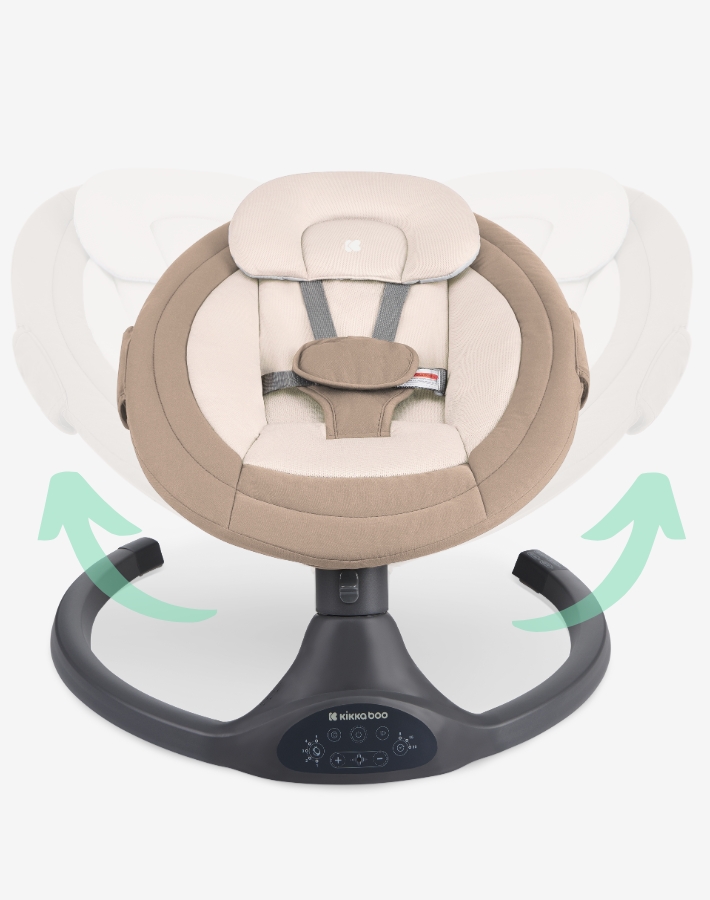 Delight in the completely silent side-to-side swing motion that calms your baby without any distracting noises. The smooth and quiet operation ensures your baby can drift to sleep undisturbed.