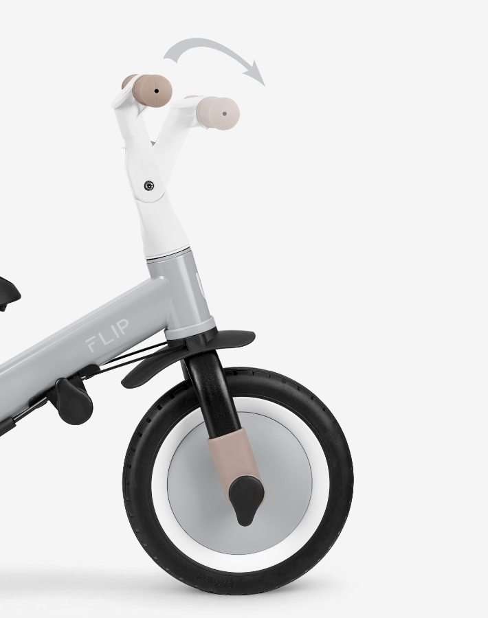 An adjustable front handlebar easily adapts to your child's needs, providing comfortable grip and steering.