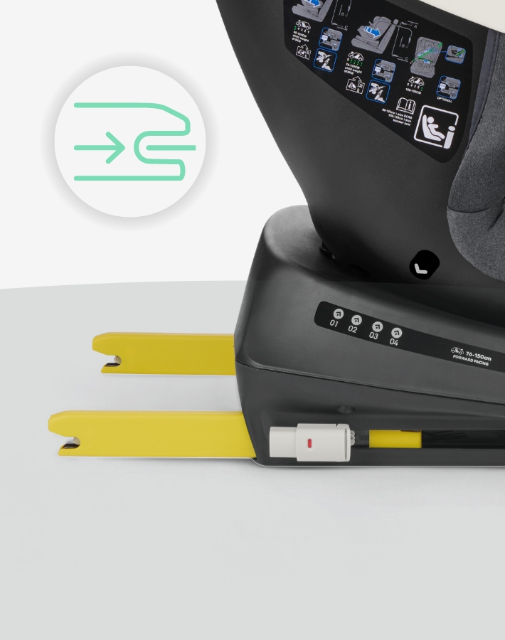 מערכת ISOFIX להתקנה בטוחה בכיסא i-CRUISE קיקבו