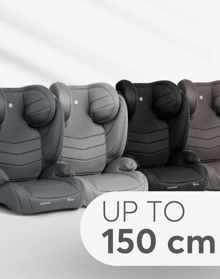 Suitable for children forward-facing from 100 up to 150 cm, the i-STAND car seat ensures a safe and comfortable travel experience at every stage of your child’s growth. Choose the colour that will best complement your car's interior and enjoy every trip.