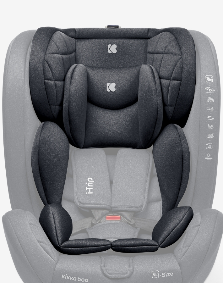 Diseñado con un suave cojín de soporte de cuerpo completo junto con un reposacabezas de espuma viscoelástica, i-TRIP ofrece comodidad y soporte superiores, adaptándose a la postura y el tamaño de su hijo.