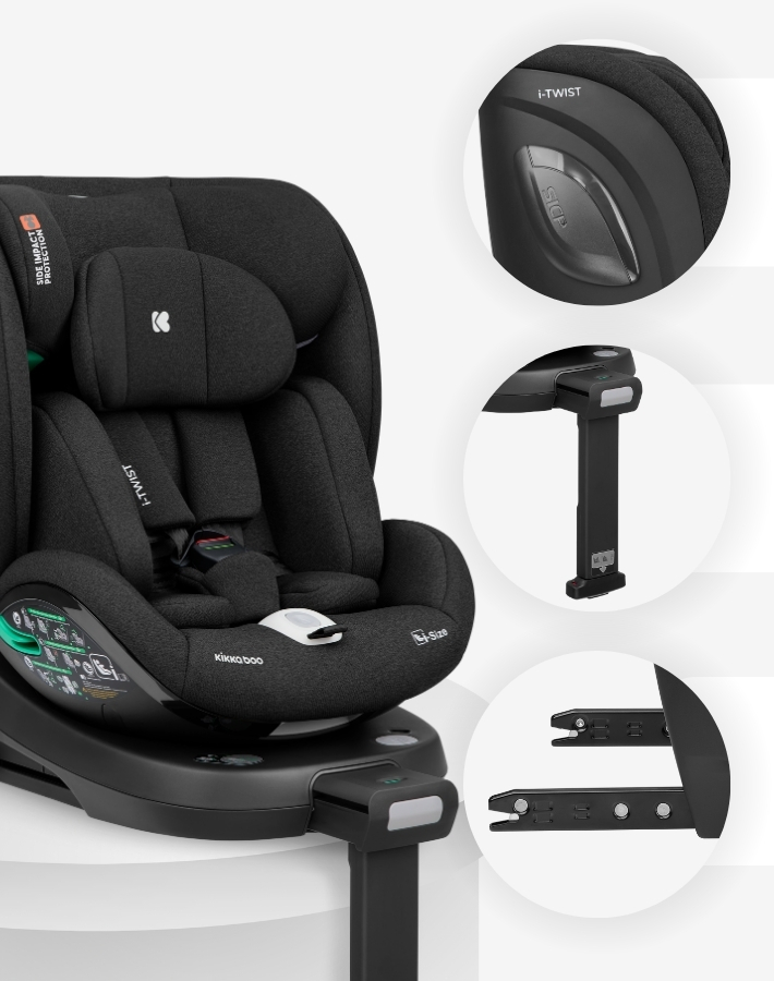 i-TWIST has successfully passed all crash tests required by the R129 standard, providing optimal protection for your child. Its safety systems are designed to meet the most stringent safety criteria.