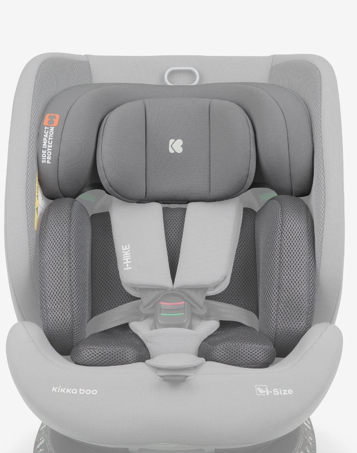 The i-HIKE car seat includes a soft full body support cushion that provides extra comfort and support for your child, ensuring a smoother and more enjoyable ride, especially during long journeys.