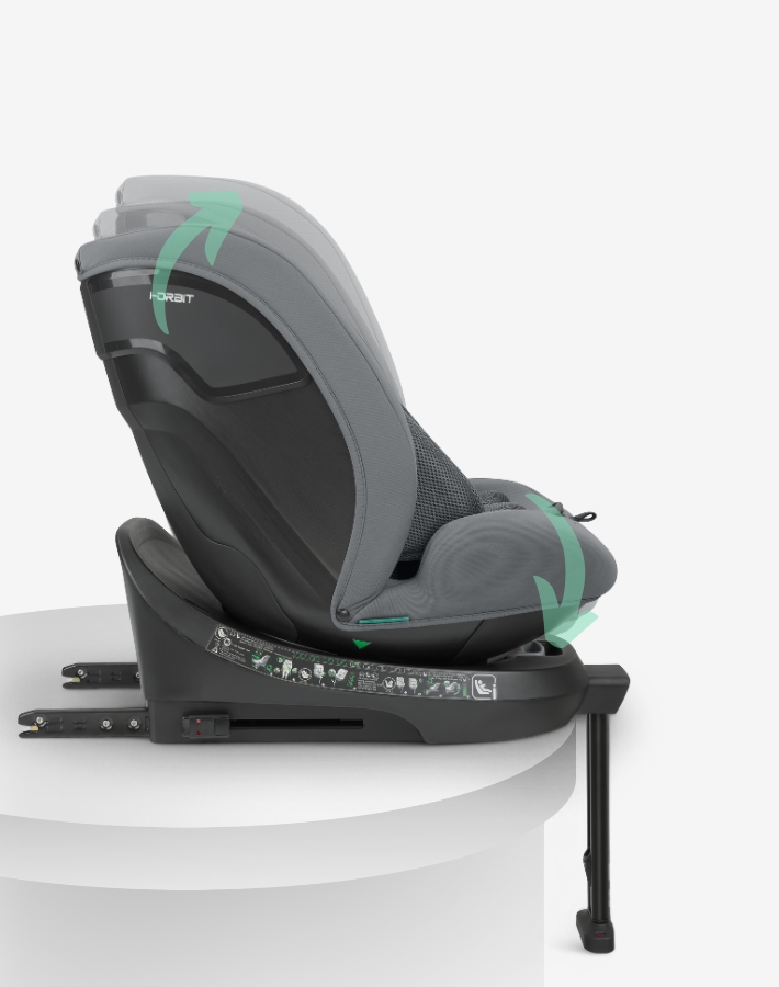 Adjust the car seat easily with five recline positions available in both rearward and forward-facing orientations, ensuring your child enjoys maximum comfort whether they are napping or observing the world go by.