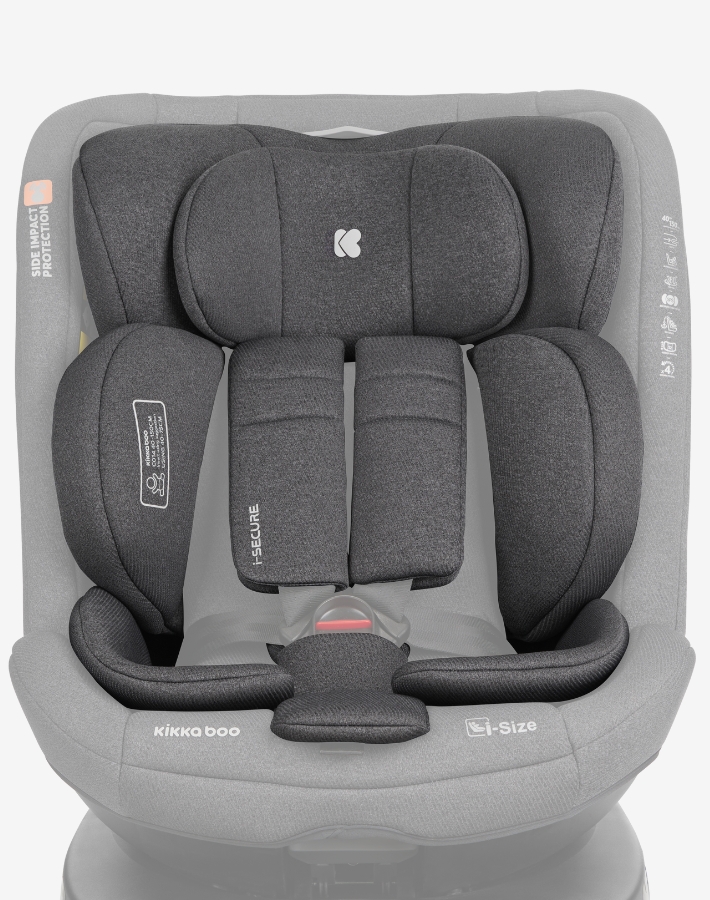 Designed with a soft full-body support cushion the i-SECURE car seat makes your child feels snug and secure even throughout longer journeys.