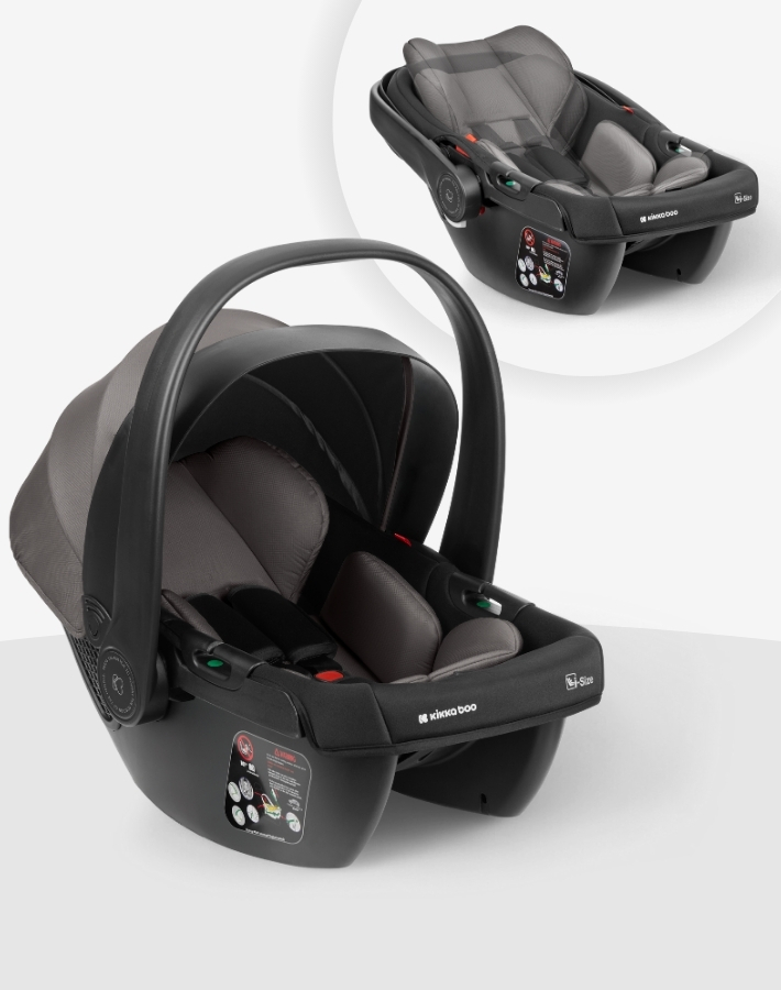 MODENA comes complete with i-SIZE car seat (40-87 cm) and adaptors, allowing for easy transition from car to stroller to ensure you can move your sleeping baby without disturbance. The car seat is compatible with the highest safety standards and is highly adjustable, to provide opimum comfort and security for the child.