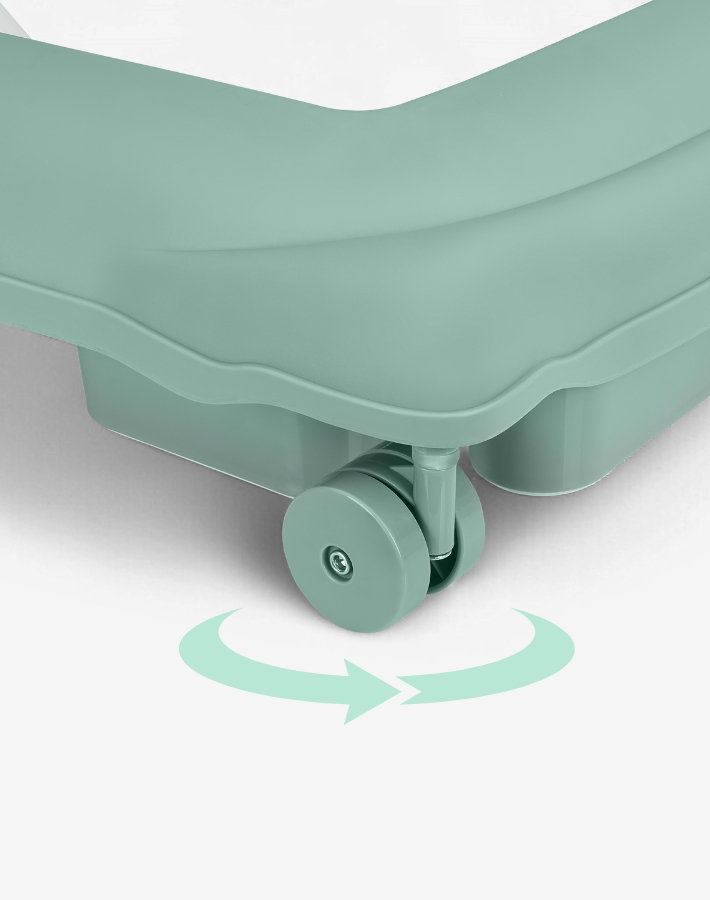 All four wheels rotate 360 degrees, allowing your baby to move freely in any direction. This full-range mobility helps them explore their surroundings with ease while developing coordination and confidence step by step.