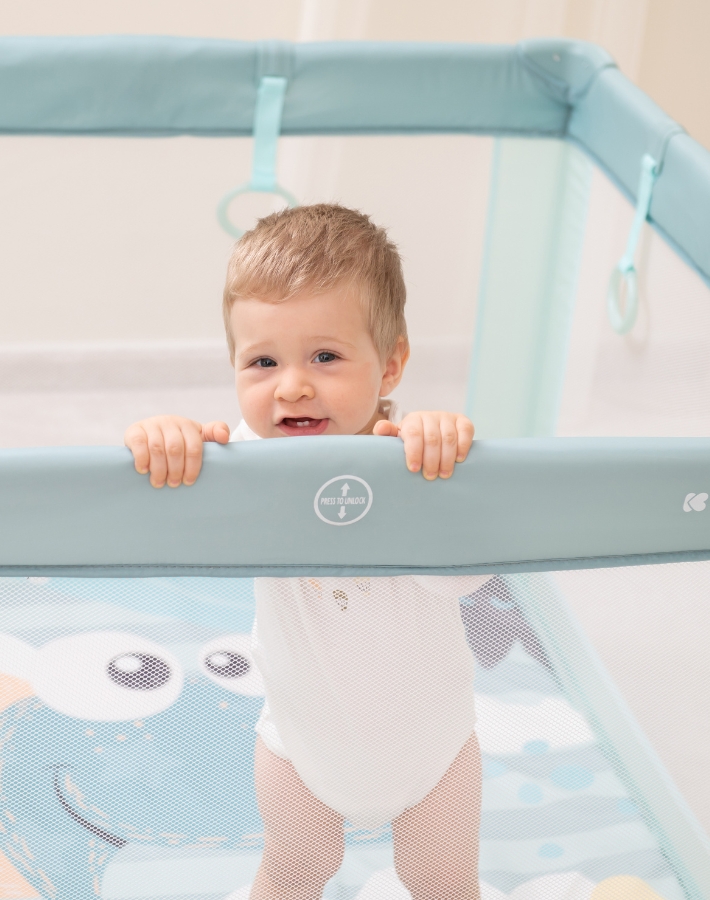 Progettato per essere adatto ai bambini dalla nascita fino a 36 mesi, questo recinto offre un'area sicura e spaziosa in cui il tuo bambino può giocare e riposare mentre cresce.