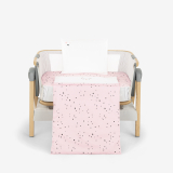Mini cot bedding set 5pcs Bear with me Pink