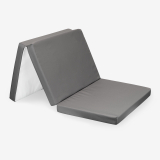 Foldable mattress 59/118/5 cm polyester Dark Grey