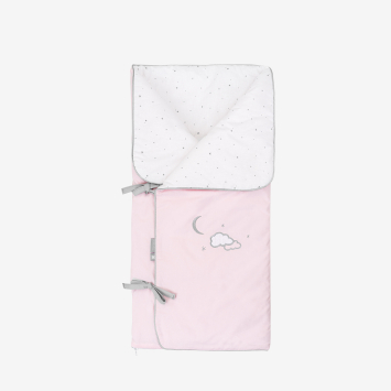 Baby swaddle sack Dream Big Pink