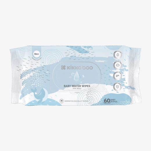 Baby water wipes 60pcs | KikkaBoo