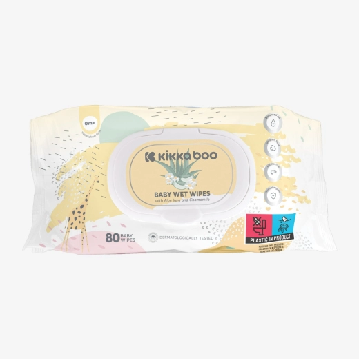 Baby wet wipes 80pcs | KikkaBoo