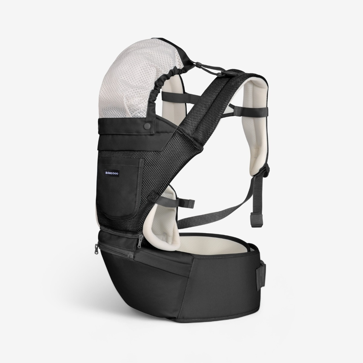 シロユです Baby Compact Carrier ブラック Chloe Black | KikkaBoo